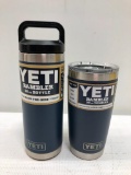 YETI Navy Color - 18oz Rambler Bottle & 20oz Rambler Tumbler