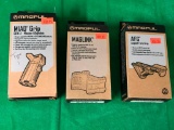 Lot of 3 MAGPUL Accessories; MIAD Grip Gen 1.1, AFG Angled Fore Grip, MAGLINK