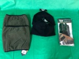 5 Items; Condor Stryker Padded Gloves Size 9, 2 Reversible Gaitors, 2 Watch Caps