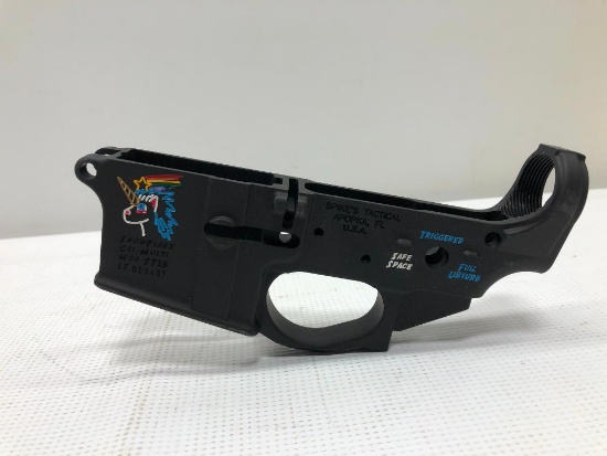 Spike's Tactical Lower Receiver, Stripped w/ Snowflake Logo, Limited Edition LT020431