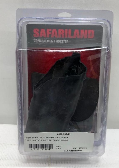 Safariland Concealment Holster Right, STX Plain, Lined Black, Glock 4.5in BBL, 22 WITI M3