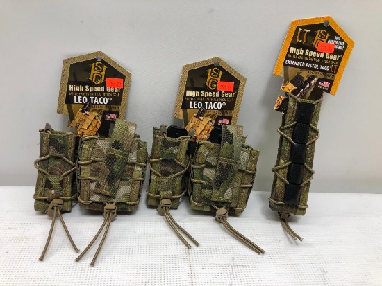 Lot of 3 High Speed Gear Tacos Molles, Mag Pouches - Lot of 3 CAMO