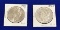 2 Silver Dollars, 1896 O, 1922 P Peace Silver Dollars