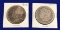 2 Morgan Silver Dollars, 1886, 1880 D