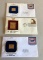 Lot of 3 24k Gold Plated Stamps