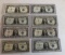 Lot of 8 1957 Silver Certificates