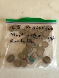 65 V Nickels, Mostly Readable