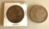 2 Morgan Silver Dollars, 1879 S, 1879