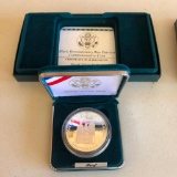 2 One Troy Ounce Silver Rounds, Commemorative; Black Revolutionary War, Botanic Gardens