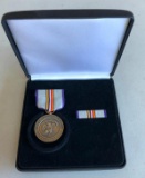 Cold War Commemorative Medal and Award Pin in Case