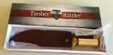 Timber Rattler Custom Steel Series Knife w/ Orig. Box & Sheath 10in Blade