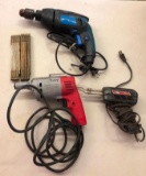 Soldering Gun, Ruler & Drills