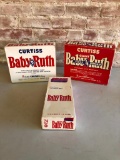 Lot of 3 Vintage 2-Part Candy Boxes, Baby Ruth