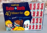 Vintage Baby Ruth 2-Part Candy Box, 40 Halloween Bars