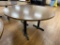 Laminate Top Restaurant Table w/ Pedestal Bases, 72in Diameter