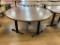 Laminate Top Restaurant Table w/ Pedestal Bases, 72in Diameter