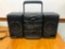 Sanyo Stereo System w/ Speakers, CD, Cassette, AM/FM Radio