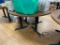 Laminate Top Restaurant Table w/ Pedestal Bases, 72in Diameter