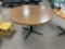 Laminate Top Restaurant Table w/ Pedestal Bases, 72in Diameter