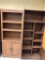 Storage Cabinet and Bookshelf Cabinet, Laminate Wood, Both 72in Tall