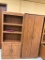 Storage Cabinet and Bookshelf Cabinet, Laminate Wood, Both 72in Tall