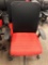 ALLSTEEL Scout Universal Mesh Back Task Chair, Very High Quality, Black & Red, Fixed Arms