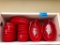 Lot of 75 Deli Baskets, Red, Several New
