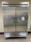 True T-49 - 54in Two Section Reach In Refrigerator, (2) Left/Right Hinge Solid Doors, 115v -