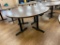 Laminate Top Restaurant Table w/ Pedestal Bases, 72in Diameter