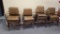 16 Matching Wide Padded Chairs w/ Arms, Retro, Sold All for One Price, Some Chairs Have Tears