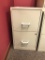 Lot of 4 Metal 2-Drawer File Cabinets, Tan Paint, No Keys