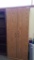 Particle Wood Wardrobe Style Cabinet, 72in x 30in x 16in w/ Shelves - No Key
