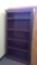 Mahogany Stained 5-Section Bookshelf 72in x 36in x 12in - Very Nice