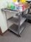 Stainless Steel Utility Cart - 30in x 18in x 32in H