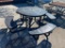 Outdoor Commercial Grade Round Picnic Table 46in Round Table