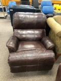 Distressed Leather Recliner