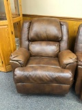 Overstuffed Leather Recliner