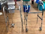 2 Walkers and Stability Cane