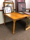 Oak Table w/ One Large Leaf, 42in x 60in