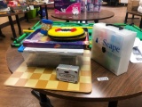 Games; Travel Chess, Large Checker or Chess Board, LifeScape by Lilly, Safe Darts, Farkle