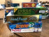 5 Games; Twister, Scene It, Trivial Pursuit, Judge for Yourself and In Other Words