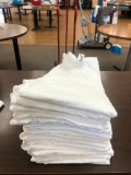 Stack of Men's Size Large New White T-Shirts, Fruit of the Loom, Heavy Cotton HD