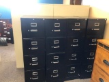 Lot of 4 HON File Cabinets