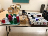 Large Selection of Coffee Mugs / Cups and Plastic Jell-O or Dessert Dishes