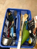 Tote of Misc. Utensils