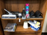 Office Products; 4 3-Hole Punches, Elect. Pencil Sharpener, Erasers, Paper Clips, HD Stapler, Thumb