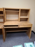 Desk w/ Storage Shelves 48in W, 24in D, 56in H