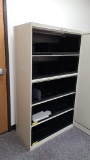 5 Section Stacking Lateral File Cabinet w/ Slide Out Drawers w/ Keys, Metal - 64.5in x 36in x 18in