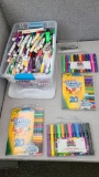 Art Supplies: Large Selection of Markers, Crayola, Washable, Broadline, Super Tips, Sharpies,