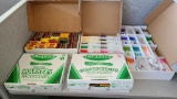 5 Boxes of Crayola Art Supplies, Bulk Packs - Colored Pencils Glasspack, Fine Line Markers, Crayons,